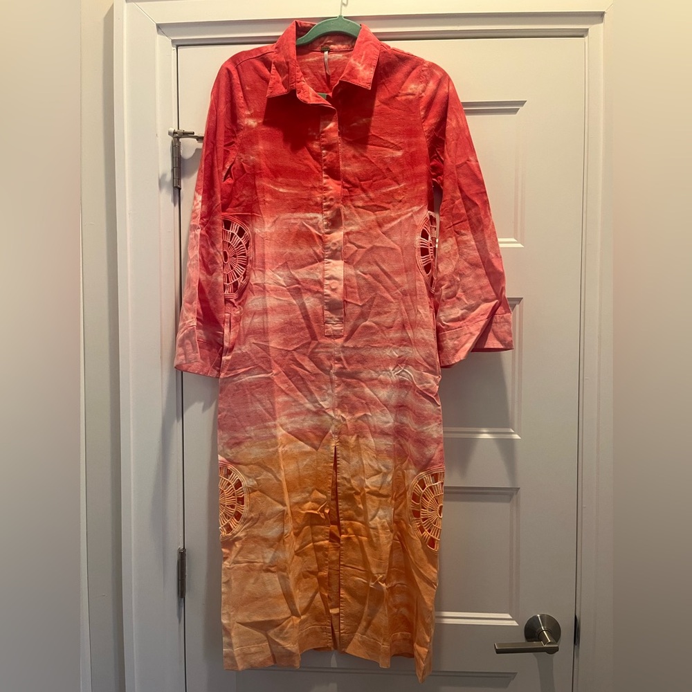 Young Broke & Fabulous Pink Ombré Small New Dress Beach Revolve